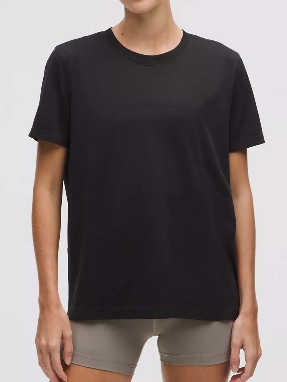 Lululemon Swiftly Relaxed Short-Sleeve Shirt Black Size 12 NWT